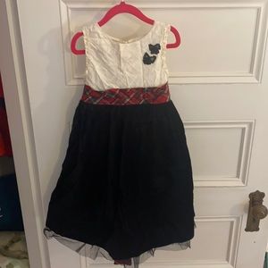 Laura Ashley silk and velvet dress sz 4